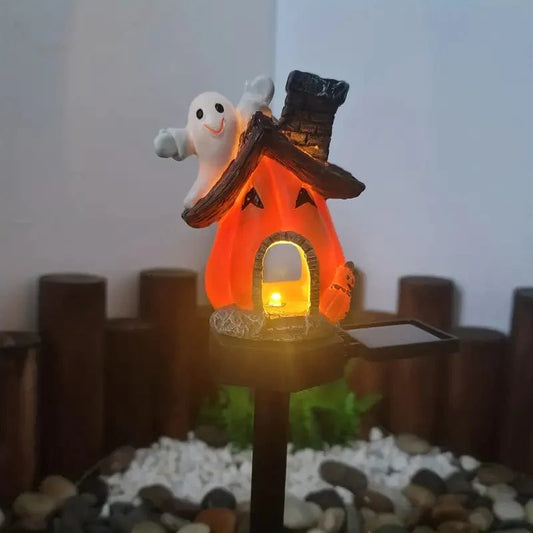 Lampe Solaire Maison-Citrouille Fantaisiste