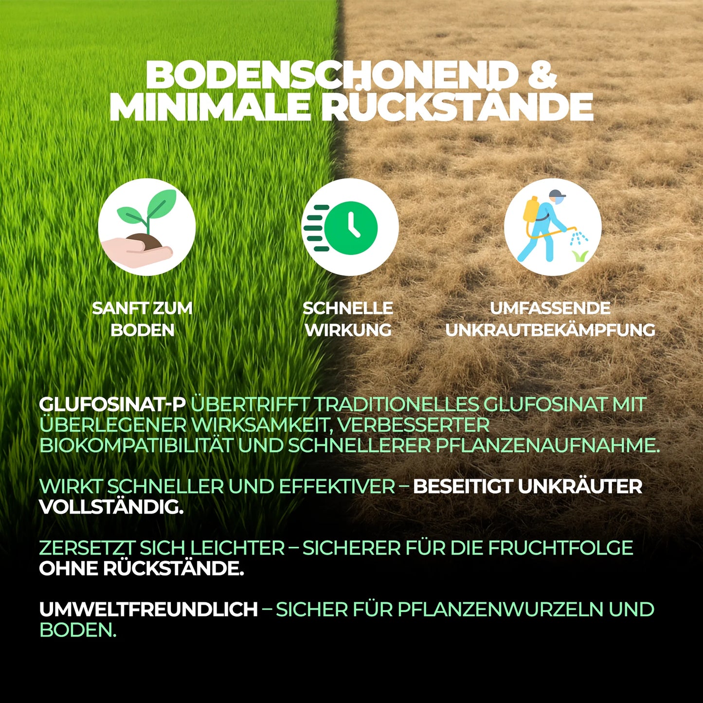 Hochkonzentriertes Glyphosat-Herbizid 